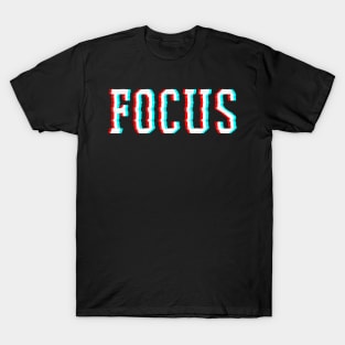 Focus Optical Illusion Trippy Motivational T-Shirt